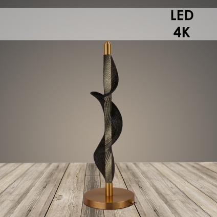 Настольная лампа K38707/1T A BRASS+BK латунь/черный 14W LED 4000K h640, 24